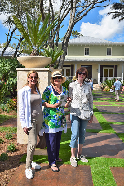 Cristina Eber with Villager Victoria Champion and Clara Gonzalez