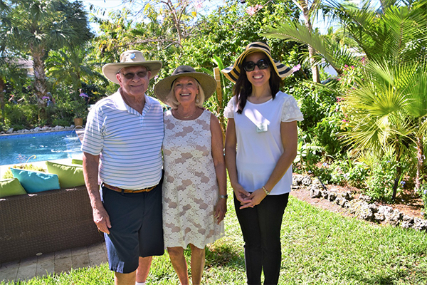Dr. Terry Reisman, Marcia Resiman and Villager Kathy-Ann Marlin