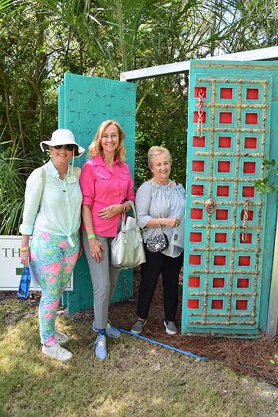 Villager Christy Starr-Klevan with Charlotte Barrett and Pat Blanco