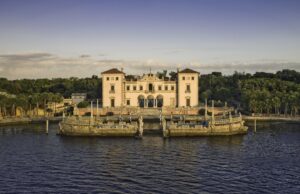 Vizcaya.Water view of East Facade.Photo by Bill Sumner.Courtesy Vizcaya